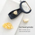 Cat Style Portable Multi-function Peeler Household Fruit Vegetable Potato Paring Knife Dust-Proof Lid Multifunction Paring Knife Kitchen Tool (Bla...