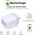 Muti Port USB Wall Charger,Sicodo 3.1Am Universal Travel Charger Block Power Plug Adapter Compatible with iPhone 15/14/13/12/11/X/8/Plus Pro Max M...