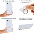 4Pcs Clear Cell Phone Ring Holder Transparent Phone Grips Stand Holder 360 Degree Rotation Finger Ring Holder for Most Phones, Tablet and Case(4 C...