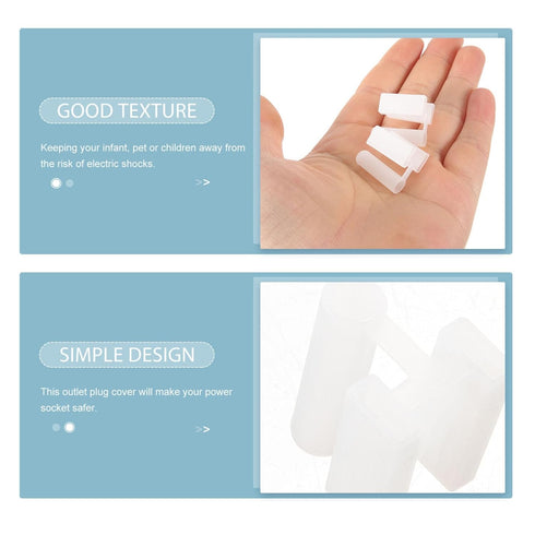 DOITOOL Outlet Covers 100pcs 3 Prong Plug Cover Plastic Socket Covers Electrical Protector Safety Caps for Electrical Outlets Easy Install Outlet ...