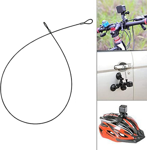 Sevrwell 35 inches Stainless Steel Tether Lanyard for GoPro Hero Max/9/8/7/6/5/4/3+/3(3PCS),SJ4000,Xiaomi Yi 4K, DJI OSMO Action Cameras...
