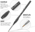Nicpro 7 PCS Micro Fine Detail Paint Brush Set, Small Miniature Fine Tip Detail Brushes Kit for Acrylic Oil Watercolor, Models, Paint by Numbers, ...
