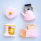 4 Pink Fridge Magnets, Cute 3D Pink Kitchen Appliances with Strong Magnets for Kitchen Home Class Office, Funny Decorative Refrigerator Magnets...