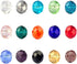 LolliBeads (TM) Wholesale Mix Lot 8 mm Briolette Faceted Rondelle Crystal Glass Beads for Jewelry Making with Container Box (450pcs)...