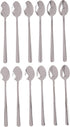 Winco 12-Piece Windsor Iced Teaspoon Set, 18-0 Stainless Steel, Silver...
