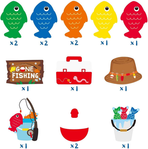 30CT Gone Fishing Party Decorations Fishing Banner Fish Hanging Swirl Ceiling Streamers Little Fisherman The Big One Baby Shower Photo Props Fishi...