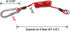 QWORK 1.2m x 5mm Safety Cable for Trailer, Brake and Emergency Towing Camper - Coiled Cable...
