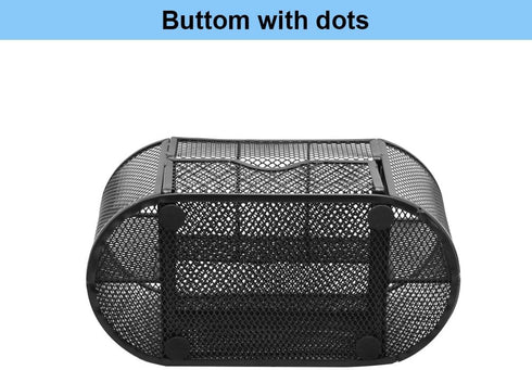 AUSTARK Desk Organizer Stationery Storage, Pencil Holder for Desk, Wire Mesh Office Supplies Desk Accessories & Workspace Organizers with 9 Compar...