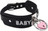 paloli Black Heart Padlock O-ring Choker Necklace for Women, Punk Gothic Letter Leather Collar Pink padlock Jewelries...