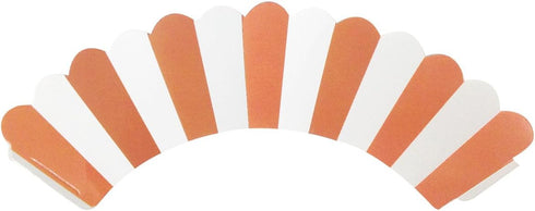 Wrapables Standard Size Striped Cupcake Wrappers (Set of 20), Orange...