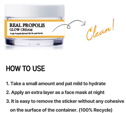 C'NEW LAB Real Propolis Moisture & Glow Boosting Cream, Hydrating Moisturizer with 60.1% Tri-Propolis,1.69 fl.oz / 50ml, Korean Skincare...
