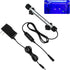 iKefe 7.5" White & Blue Submersible LED Aquarium Fish Tank Light with Timer/Dimmable Underwater Fish Tank Aquarium LED Lights Fixture for Saltwate...