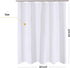 N&Y HOME RV Shower Curtain or Liner Fabric 60 x 64 inches, Perfect for Camping Travel Trailer, White Bathroom Curtains with Grommets, 60x64...
