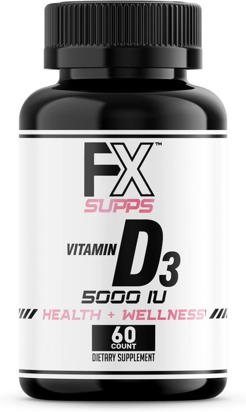 Vitamin D3 5000 IU (1 Pack, 60 Easy to Swallow Softgels) | Health and Wellness Dietary Supplement for Men & Women | Cholecalciferol, Best for Bone...