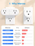meross WiFi Dual Smart Plug, 15A 2-in-1 Smart Outlet, Support Apple HomeKit, Siri, Alexa, Echo, Google Home and SmartThings, Voice & Remote Contro...