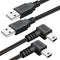 Mini USB Cable 90 Degree 2Pack 6ft for Garmin Nuvi for Canon PowerShot/Rebel/EOS/DSLR/ELPH,Dash Cam,SatNav,Camcorders,Car,Camera USB Cable Right A...