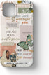 Jesus Flowers Case for iPhone 13,Christian Bible Verse Butterfly Collage Case for Men Women,Smooth Tough PC Full Cover Case for iPhone 13...