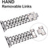 Compatible Apple Watch Band for Woman Man 45mm 49mm 42mm 44mm, Stainless Steel Cowboy Style for iWatch Series 10 9 8 7 6 5 4 3 2 se (Silver)...