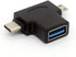 2in1 Micro USB 3.0 and 2.0 Type C OTG Adapter, USB-C Male Micro USB Male to USB-A 3.0 Female Converter On The Go for Android Google Nexus Samsung ...