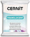 Cernit Transparant Clay White 0.55 Lb, 250g - Polymer Clay Dough - Ovenable - Leaves No Trace...