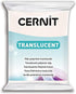 Cernit Transparant Clay White 0.55 Lb, 250g - Polymer Clay Dough - Ovenable - Leaves No Trace...