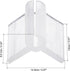 uxcell PE Grafting Clips 2.5mm for Garden Trellis Greenhouse Clear 50pcs...