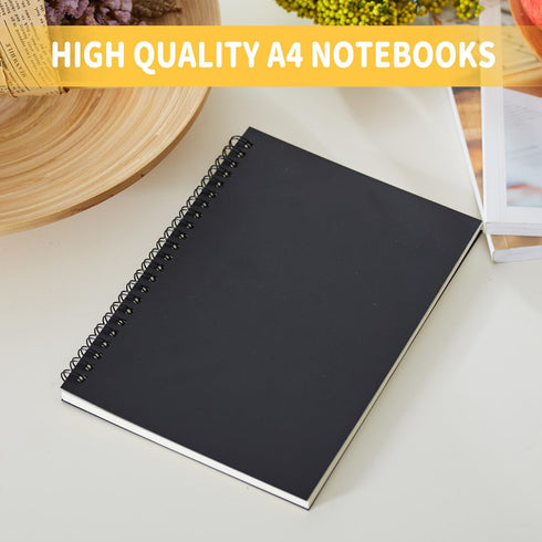 BoAn Spiral Notebooks Journal 8.5” x 11”, 2 Pack A4 Large Note Book for Women & Men, The Notebook for Work Note Taking Journals Sketch Book 76 Pag...