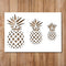 Pineapple Stencil - Hawaiian Tropical Fruit Fruits Stencils Reusable for Painting on Wood, Glass, Wall, Rock, Walls, Glassware, Canvas - Fruit Fru...