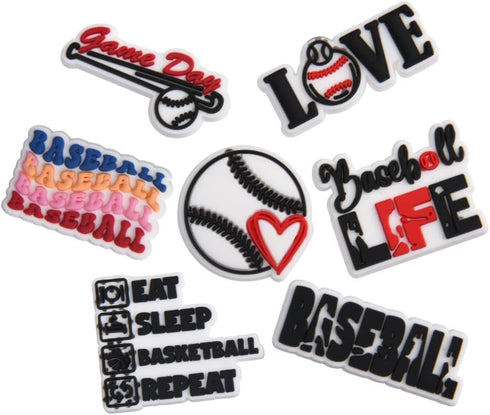 Lot of 30,50,100 pcs Random Sports Ball Shoe Charms Kids Boys Girls Shoe Decoration for Party Gifts...