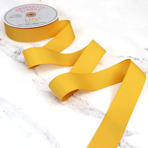 Creative Ideas Solid Grosgrain Ribbon, 1-1/2-Inch by 50-Yard, Light Gold...