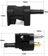 1/4 inches 6mm Barb Female Fuel Line Quick Connector and 1/4 inches 6mm Male Fuel Connector with Most Portable Fuel Tank for Yamaha Outboard Motor...