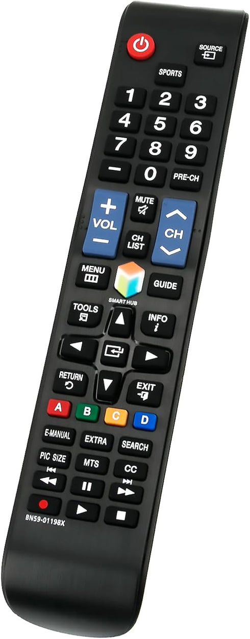 New BN59-01198X Replace Remote fit for Samsung TV UN32J5500AF UN32J6300AF UN40J5500AF UN40J6300AF UN40JU6500F UN40JU650DF UN48J5500AF UN48J6300AF ...