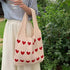 Women Crochet Tote Bag Cute Knit Shoulder Bag Aesthetic Purse Handbags for Shopping Travel Beach...