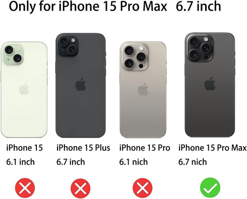 2 Pack Matte Anti-Blue Privacy Tempered Glass for iPhone 15 Pro Max Anti-glare Anti-Spy Screen Protector Anti- Peeping Film Electroplated Colorful...