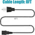 Power Cord Replacement for Brother MFC MFC-7420 MFC 8480DN 9840CDW 9440CN MFC-7360N MFC-7860DW MFC-8710DW MFC-9970CDW MFC-j895dw Printer 8ft 3 Pro...