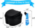 Black Denture Soaking Container Partial Denture Case, Orthodontic Retainer Cleaning Case Denture Cleaner Container Dentures Teeth Cup with Straine...