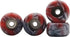 Fingerboard Wheels with Bearing CNC Lathed Swirl Color New Material (Red Mix)...