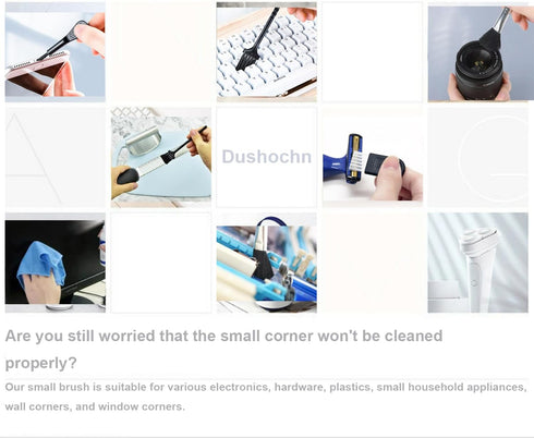 Computer Keyboard Cleaning Brush, Anti Static Nylon Electronics Cleaning Brush Kit, for Computer Keyboard, Printer, Phone, Sewing Machine, Car Int...