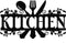 Hotop Black Kitchen Metal Sign, Farmhouse Kitchen Pictures Wall Decor Rustic Country Wall Art for Mardi Gras Easter Home Dining Room Accessories, ...