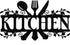 Hotop Black Kitchen Metal Sign, Farmhouse Kitchen Pictures Wall Decor Rustic Country Wall Art for Mardi Gras Easter Home Dining Room Accessories, ...