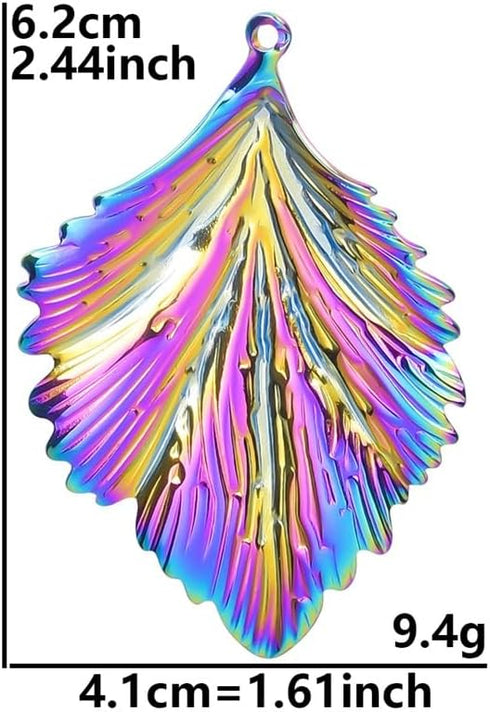 Jude Jewelers Stainless Steel Classic Plain Tree Leaf Style Summer Holiday Pendant Necklace...
