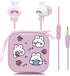 Cute Rabbit Kids Earbuds for School, Earbuds for Kid Size Wired Earphones & in-Ear Headphones with Microphone and Lovely Earbuds Storage Case Gift...