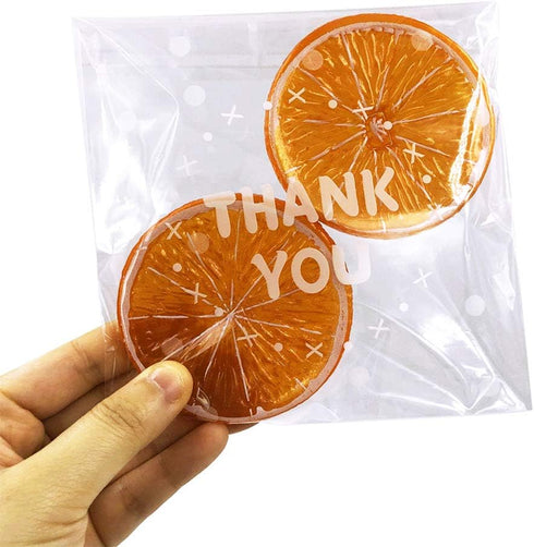 200pcs Clear Self-Adhesive Treat Bags – Cellophane Cookie & Candy Bags with “THANK YOU” Design for Bakery & Party Favors (5.5” x 5.5”)...