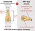 Air Hose Fittings Quick Connect Brass Air Coupler and Plug Kit, Industrial Type D, 1/4-Inch NPT Air Compressor Fittings, 7 Piece...