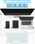 Backlit Bluetooth Keyboard Small Portable External Wireless Keyboard Cordless Rechargeable Illuminated for Android Tablet Cell Phone Smartphone iP...