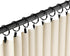 24 Pack 2 Inches Curtain Rings with Clips, Openable Drapery Metal Clip Iron Drapes Hangers Decorative for Windows Rods Rustproof, Black...