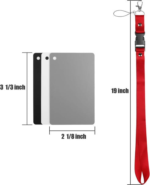 Anwenk Grey Card White Balance Card 18% Exposure Photography Card 5X4 Custom Calibration Camera Checker Video, DSLR and Film...