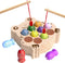 Wooden Magnetic Fishing game for Toddlers 1-3, Montessori Sensory Busy Board Educational Learning Fine Motor Skills Toys for 1 2 3 Years Old Boys ...