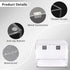 BTSKY Clear Acrylic 4 x 6 inch Index Card Box with Sign Lid - Index Card Holder Notecard Box Recipe Card Box Plastic Storage Organizer for Filling...