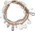 Cosplay Costume Accessories Gold Layered Chain Choker Multi Charm Pendant Pearl Chain Bruce Necklace for Women...